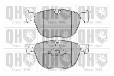 QUINTON HAZELL bp1665 -  Комплект тормозных колодок, дисковый тормоз